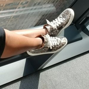 Jimmy Choo Bells Snakeskin Sneakers